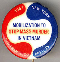 1967. New York. Mobilization to Stop Mass Murder in Vietnam. San Francisco. April 15