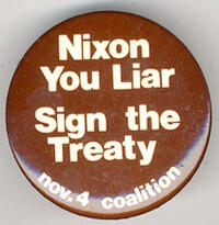 Nixon You Liar Sign the Treaty. Nov. 4 Coalition