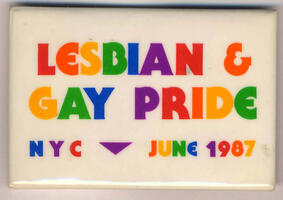 Lesbian & Gay Pride. NYC. June 1987.