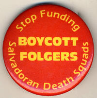 Boycott Folgers: Stop Funding Salvadoran Death Squads