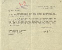 Gandhi to Newman 1933-04-13
